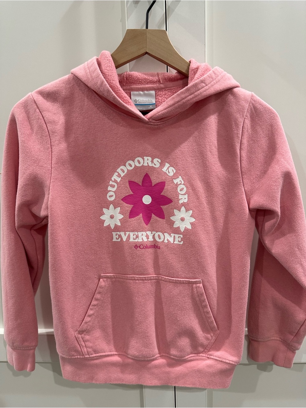 Columbia Kids Pink Floral 'Outdoors Is For Everyone' Hoodie Back to School